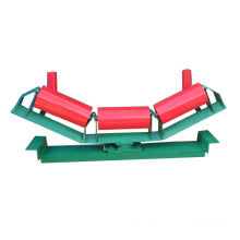 Adjustable Self-Aligning Carrier roller idler Stand stations for belt conveyor transportation